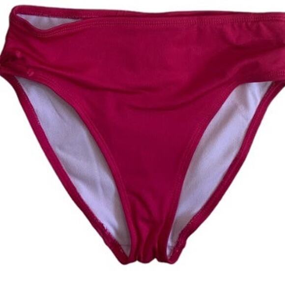 Lily & Dan Girls 2 Piece Swim Set Large Top & Bottom Green pink Tropical NEW - Picture 5 of 9